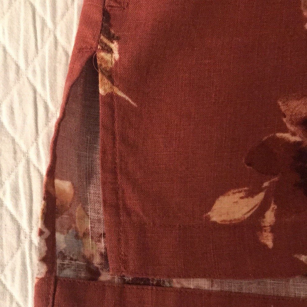 John Mark Linen Floral Blouse Size M - Picture 11 of 16